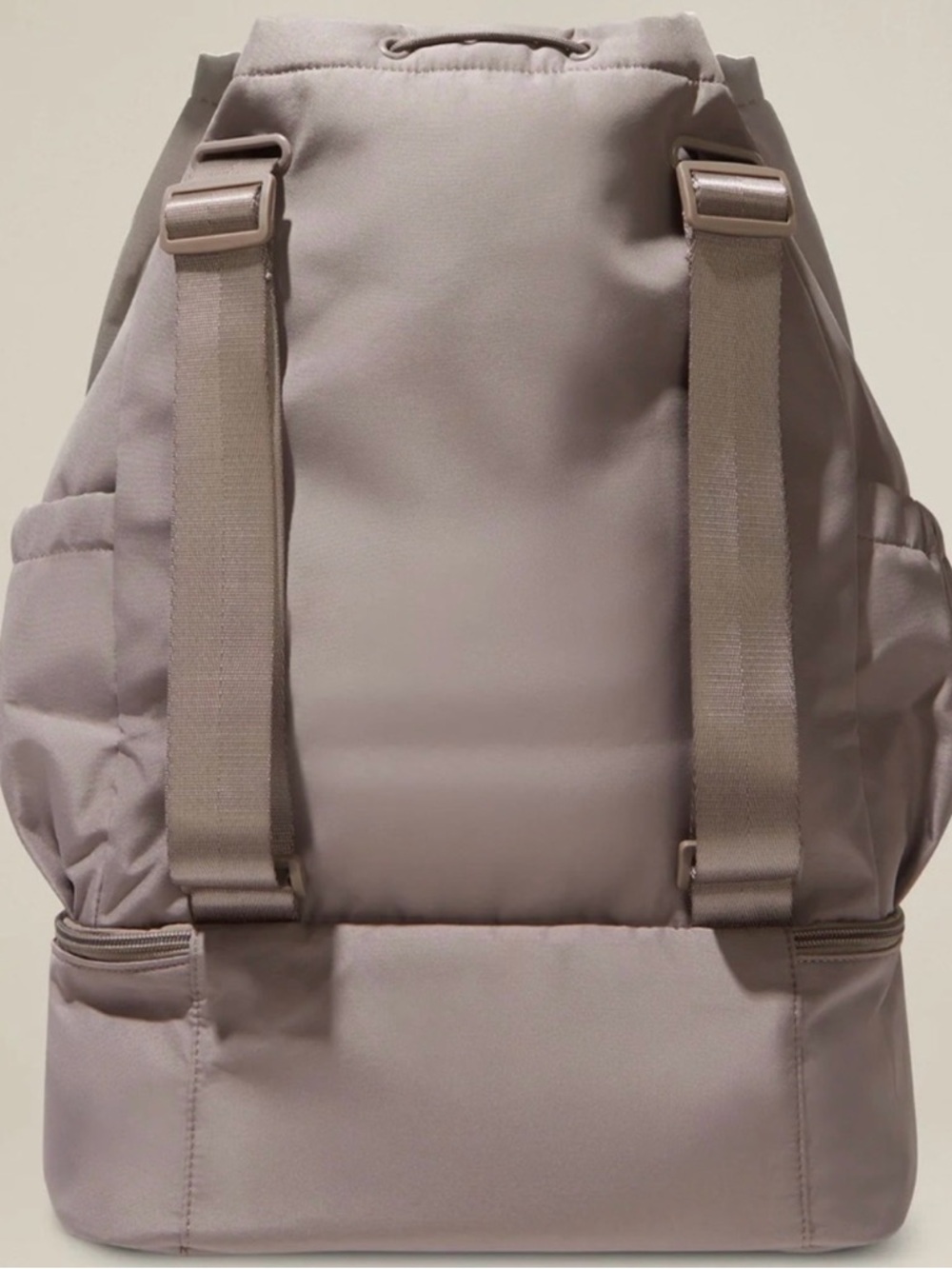 Beyond Yoga Taupe Convertible Tote with Bottom Zip Compartment - Picture 4 of 5